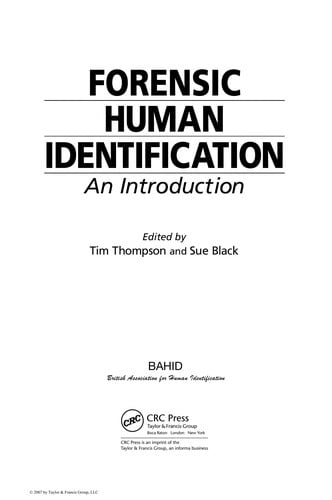 Forensic human identification