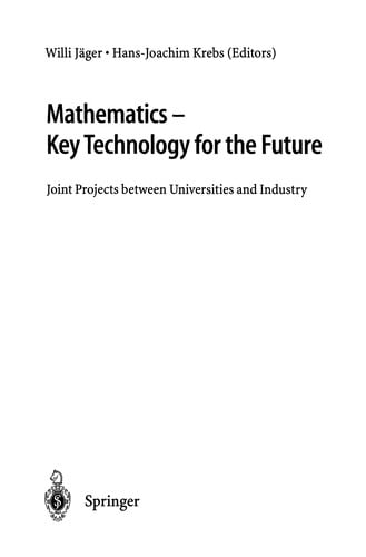 Mathematics -- Key Technology for the Future