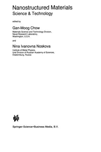 Nanostructured Materials