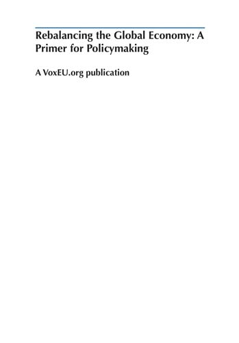 Rebalancing the global economy