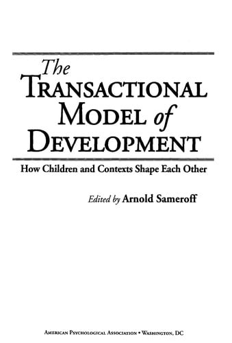 The transactional model of development