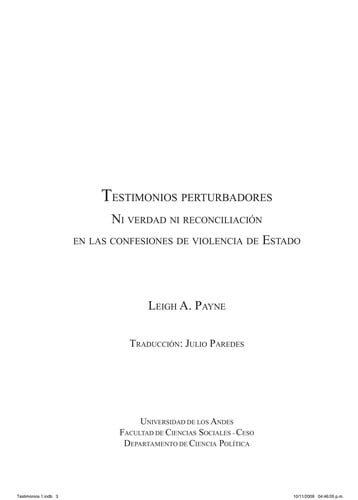 Testimonios perturbadores