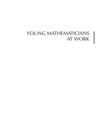 Young Mathematicians at Work, 3