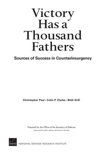 Victory has a thousand fathers