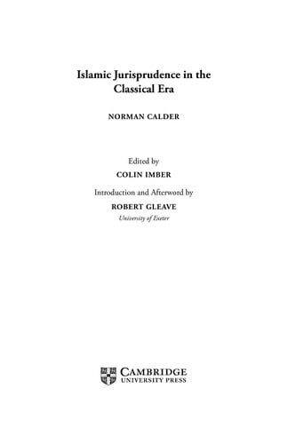 Islamic jurisprudence in the classical era