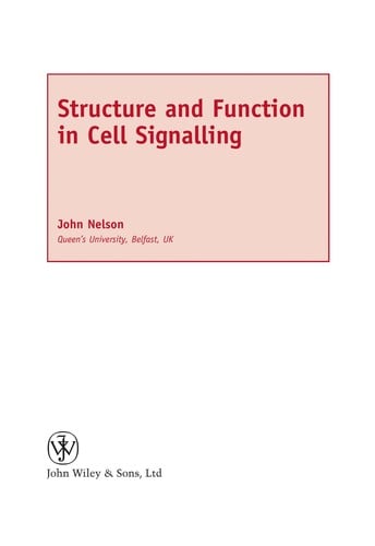 Structure and function in cell signalling